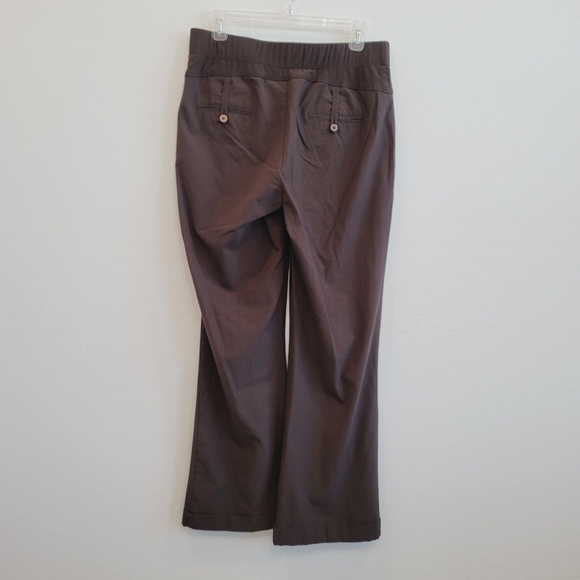 Duo Maternity Stretch Brown Pants Women's Size Medium Maternity - Picture 7 of 14